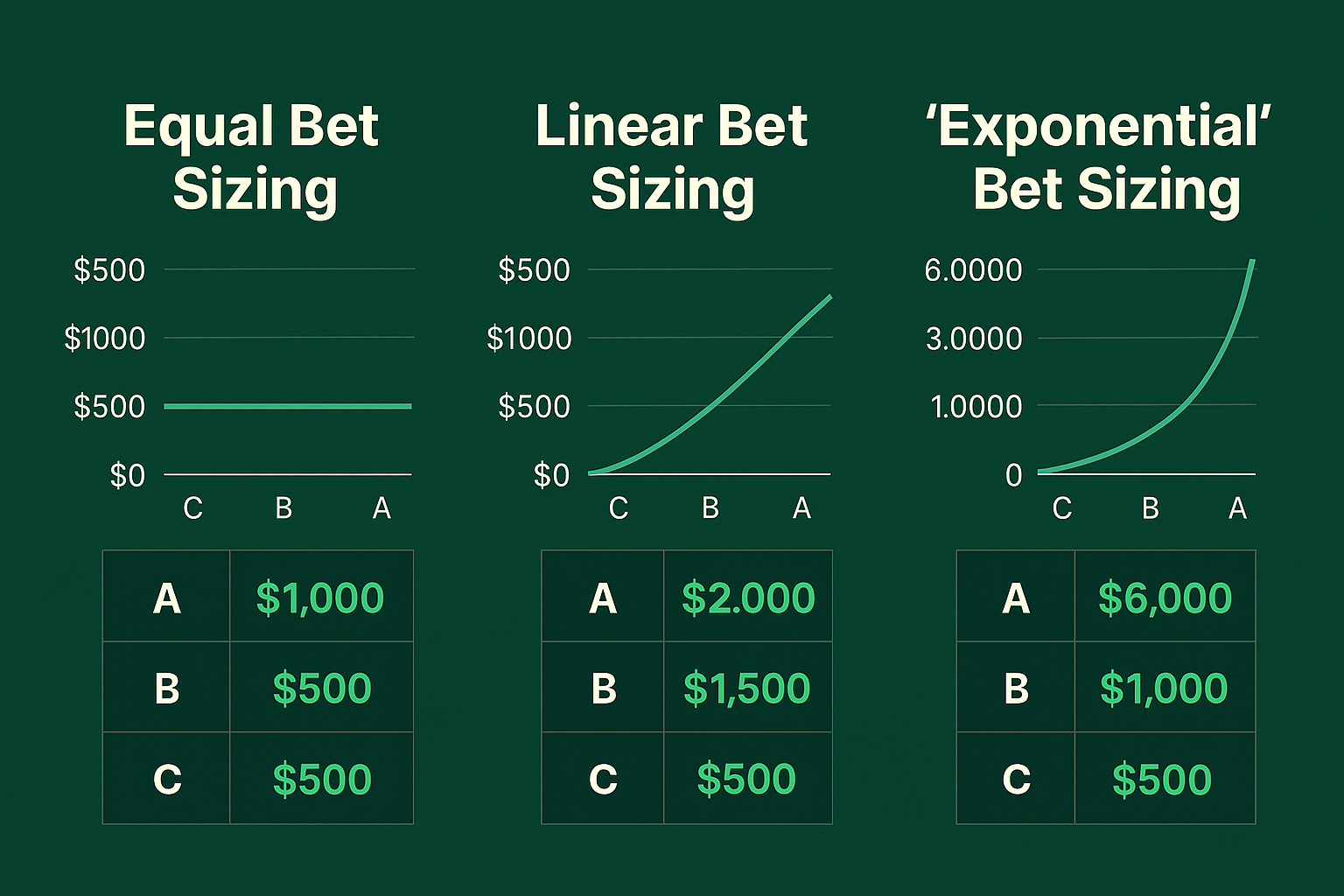Different Bet Sizing Models and P&L Impact